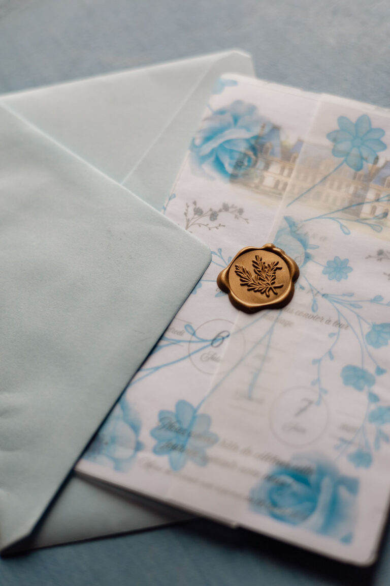 Faire part de mariage pris en photo par une photographe en normandie