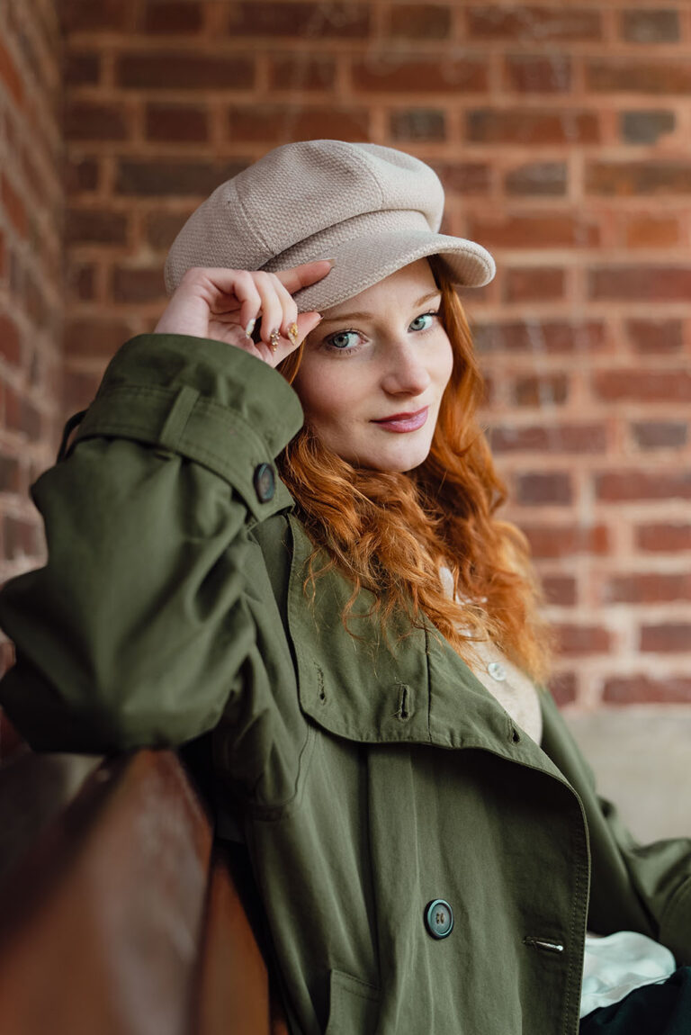 portrait d'une femme prise a rouen par une photographe